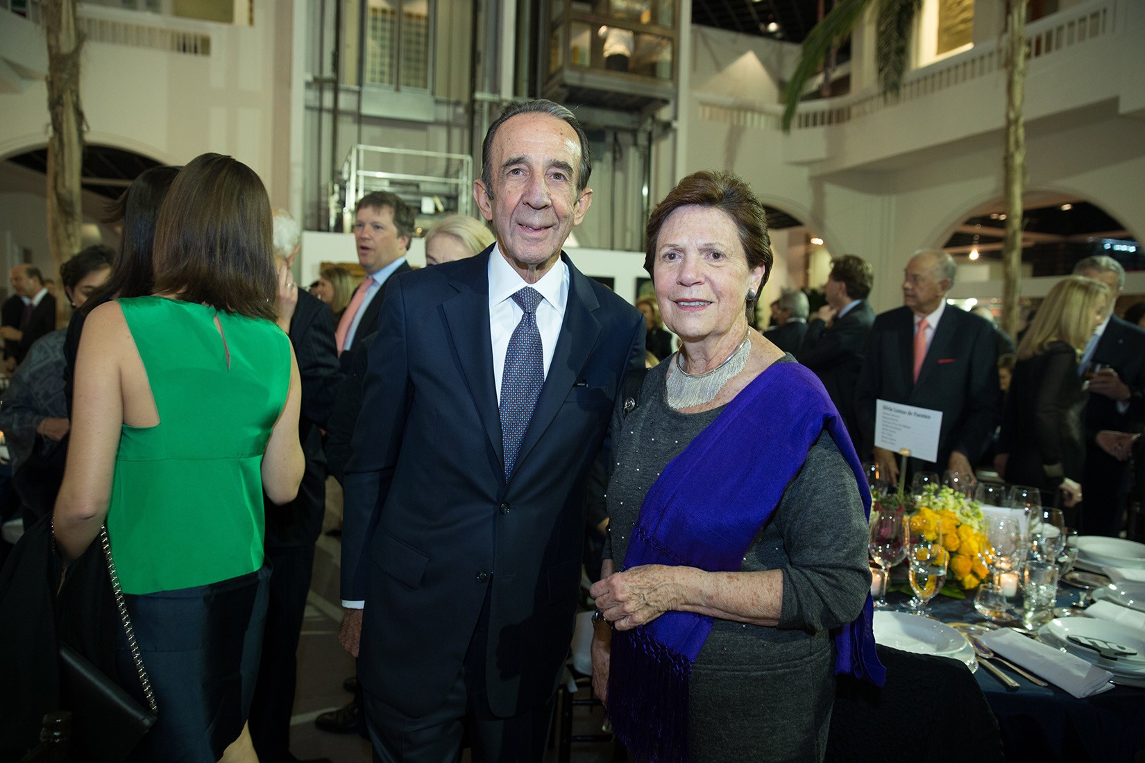 Elena Cortina y Manuel Arango en la cena del Décimo Aniversario del MAP. (Foto: AmigosMAP).