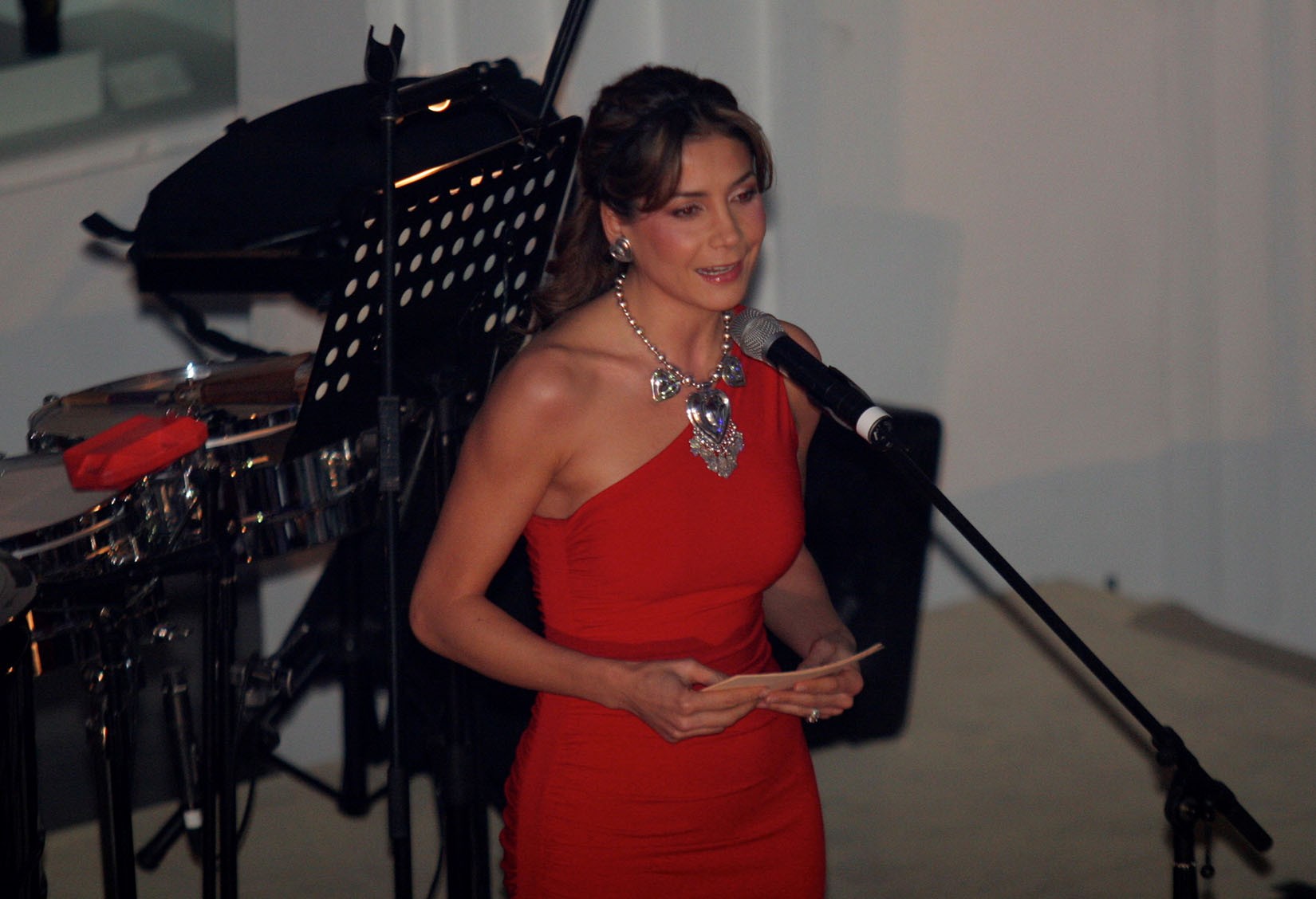 Patricia Manterola como conductora de la cena Oetker Hotel Collection en el Museo de Arte Popular. (Foto: AmigosMAP).
