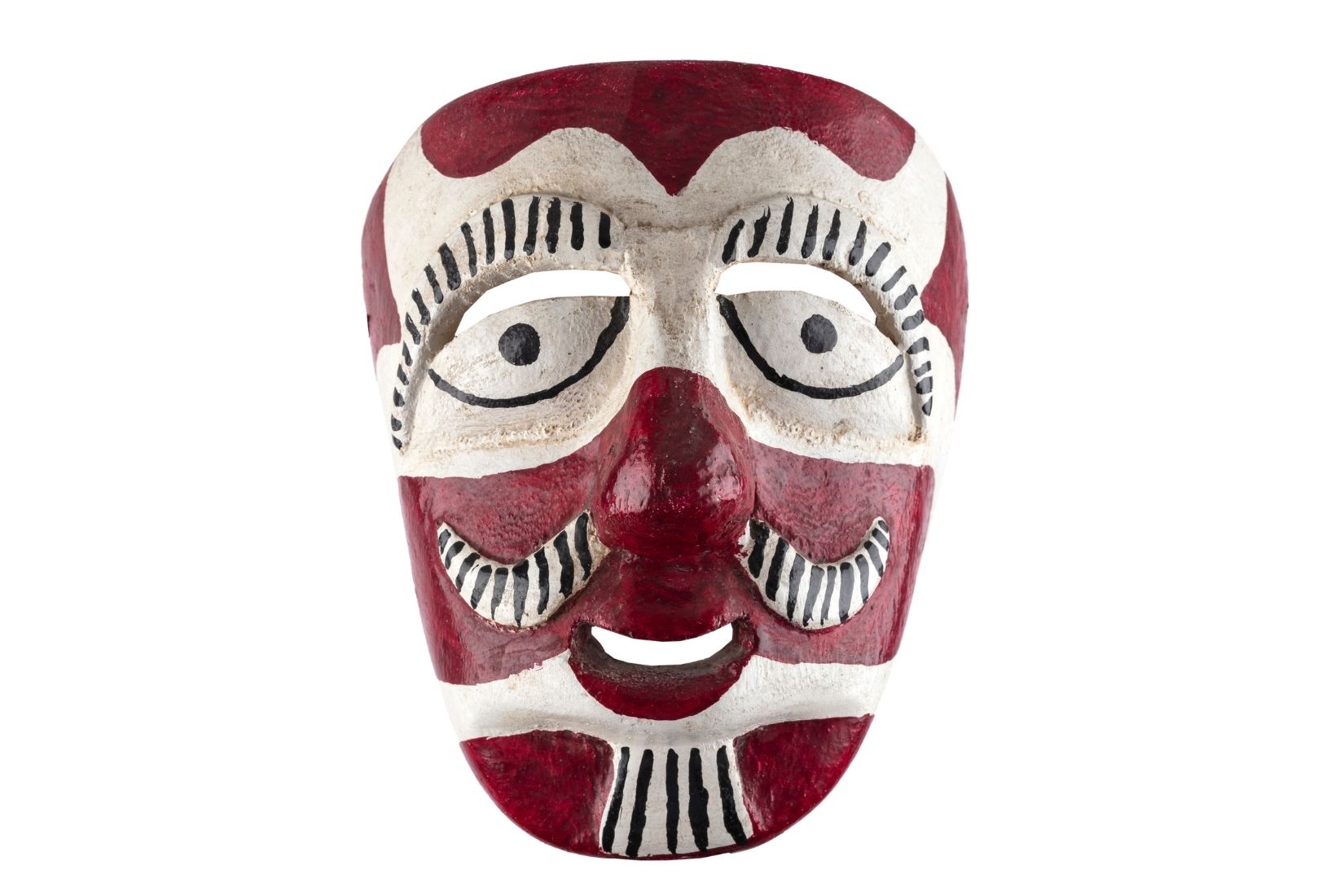 Máscara de moro. Madera tallada y policromada. Artesano desconocido. Xico, Ver. Col. Miguel Abruch. (Foto: GLR Estudio).