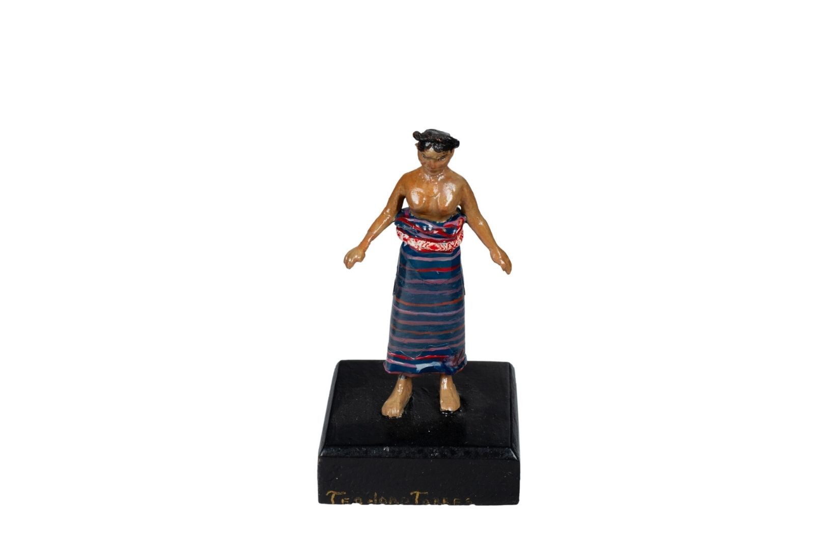 Mujer de Pinotepa, Oaxaca. Figura de plomo policromado. Artesano Teodoro Torres Orea, de Puebla. Col. Part. (Foto: EKV).