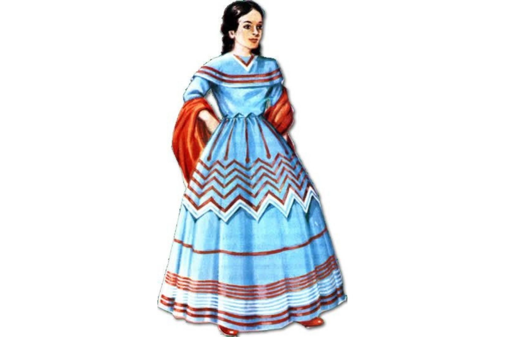 Representación de vestimenta tradicional de Durango.