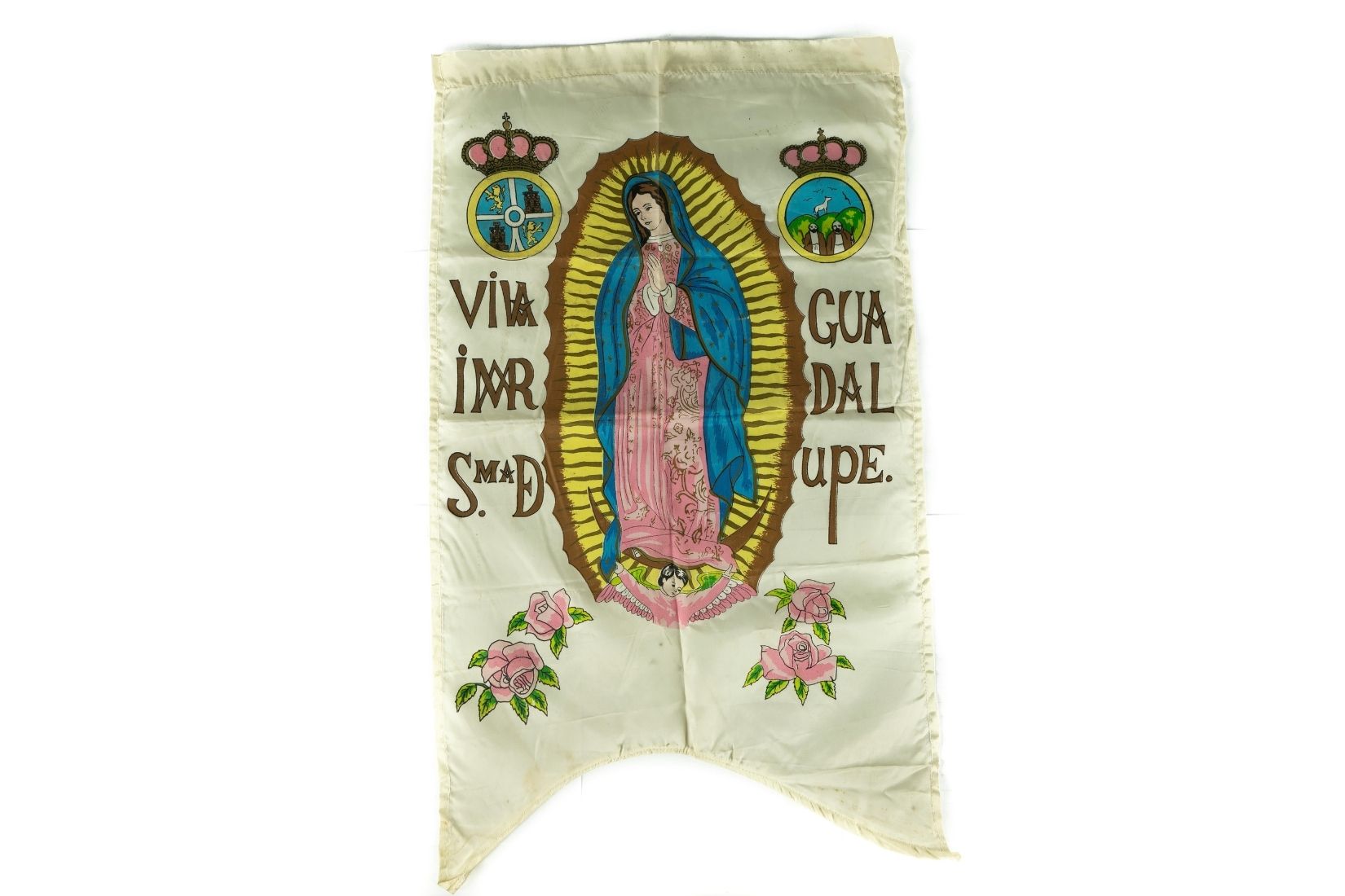 Virgen de Guadalupe. Tela pintada. Artesano y procedencia desconocidos. Donante Jan Hendrix. Col. AmigosMAP. (Foto: EKV).