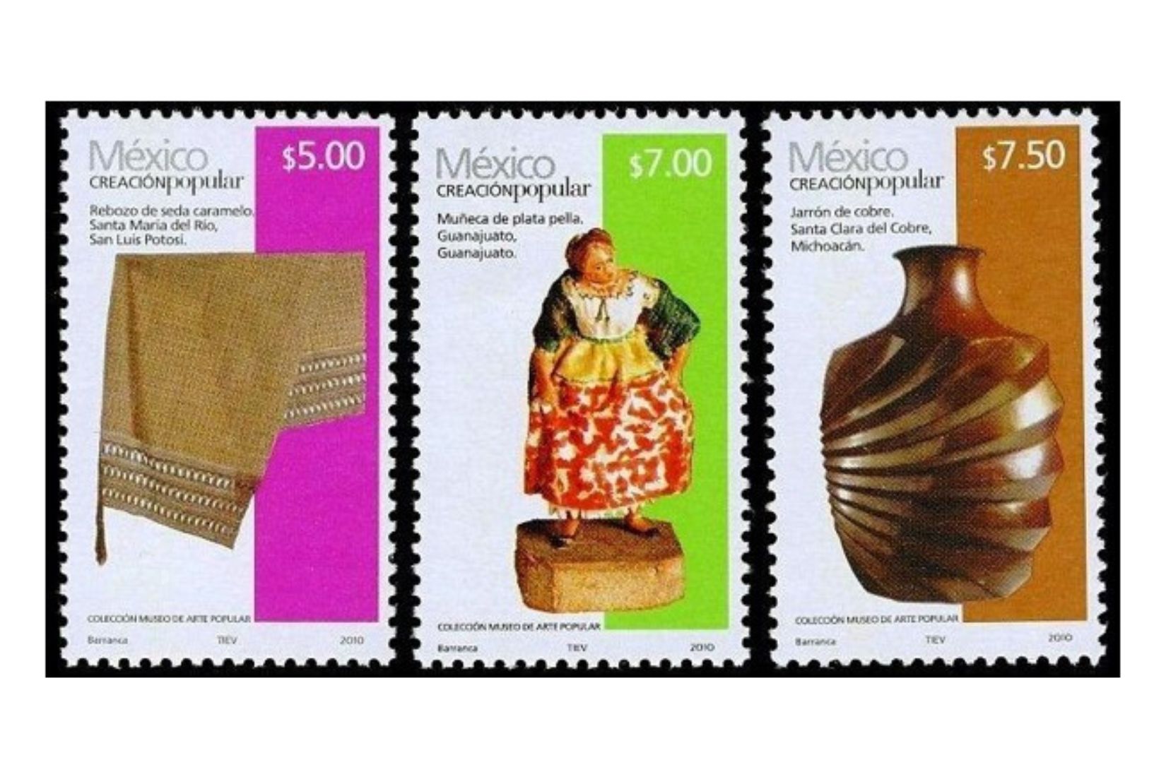 Emisión de timbres de cinco años del sistema de correos.