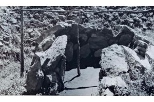 La kiva, poco después de su descubrimiento por Byron Cummings en 1925. D.R.